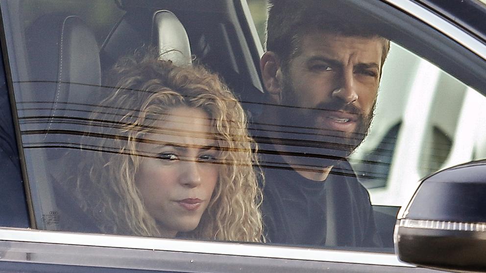 Shakira e Piqué em Barcelona.