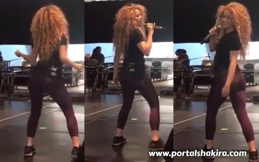 Shakira dança ao som de Rabiosa nos ensaios da El Dorado World Tour.