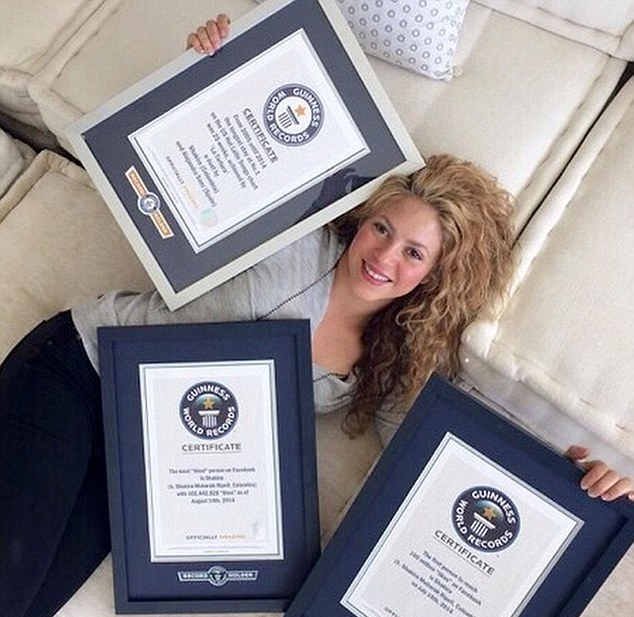 Shakira fará parte do 'Guinness World Records 2019'