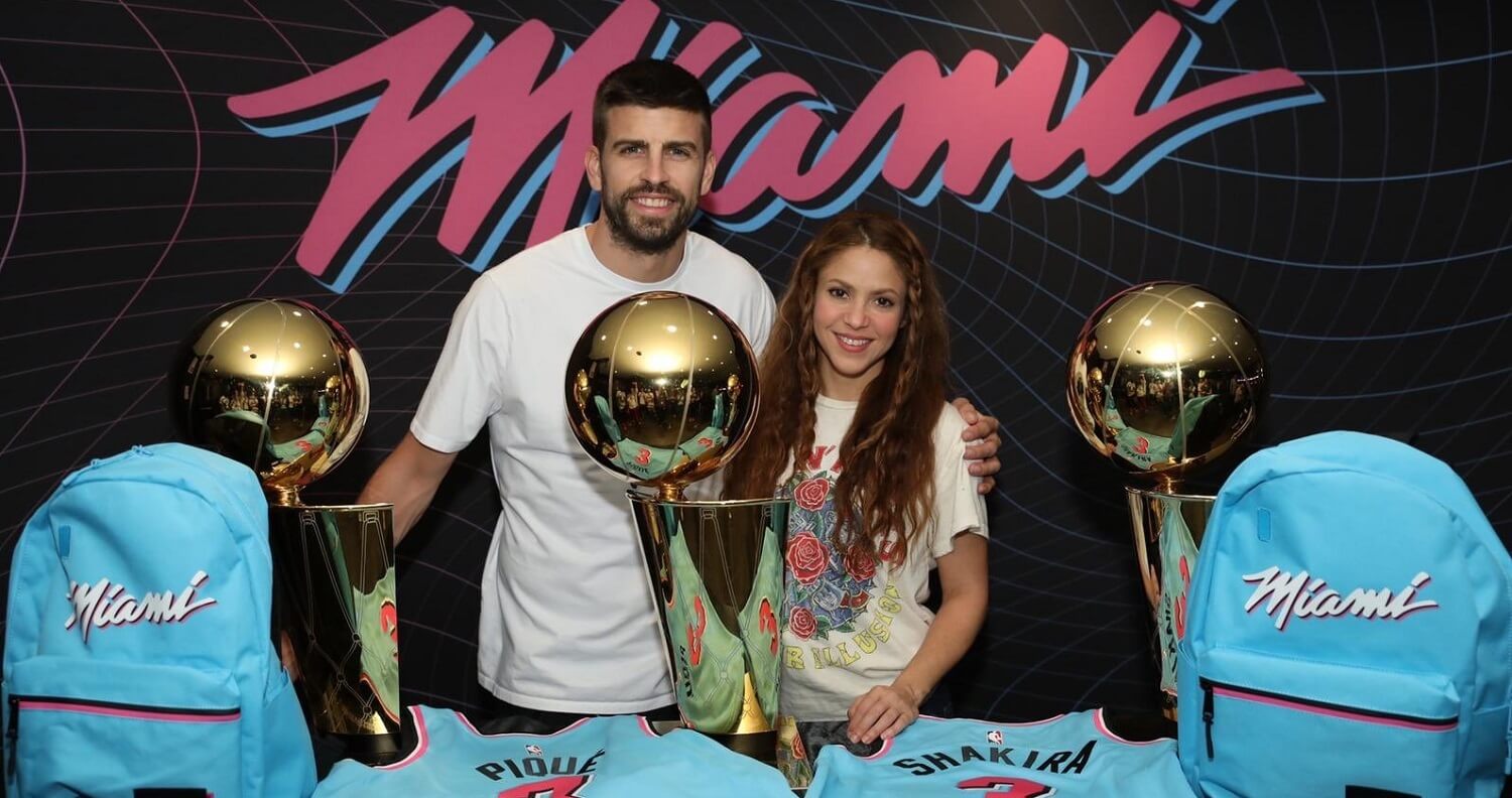 Shakira e Piqué curtem em Miami e são destaque nas redes da NBA