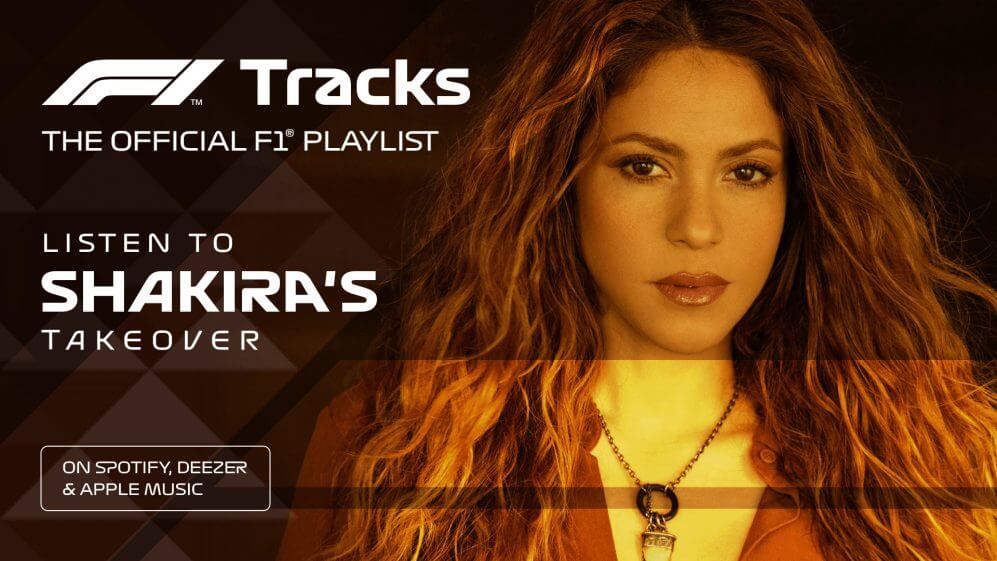 Shakira faz playlist para Fórmula 1 com músicas de BTS e Olivia Rodrigo