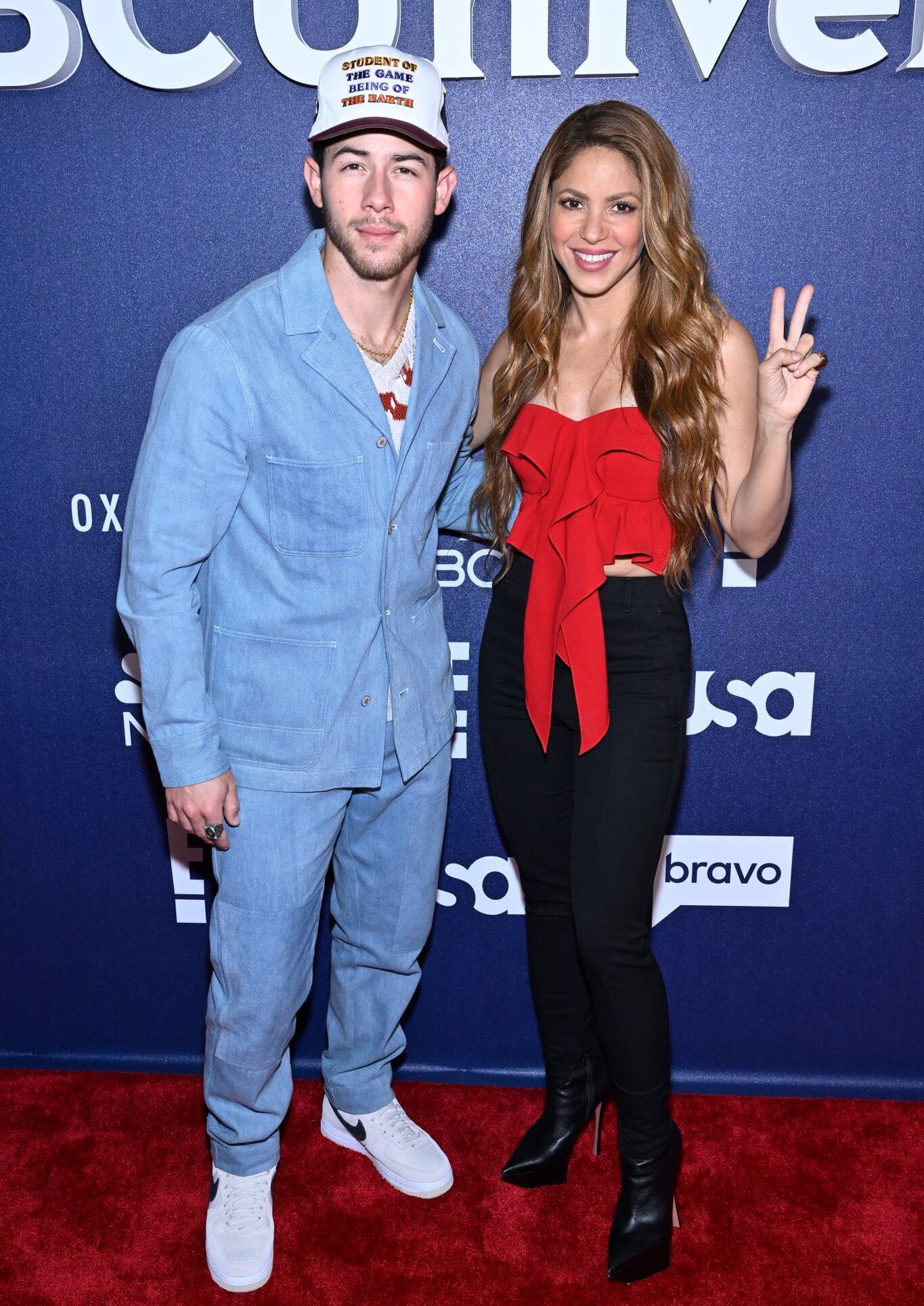 Confira Fotos De Shakira E Nick Jonas No NBC Universal Upfront 2022