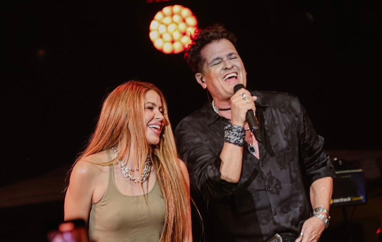 Shakira surpreende Carlos Vives